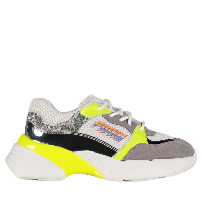 Afbeelding van Pinko 1H20LQ dames sneakers fluor geel
