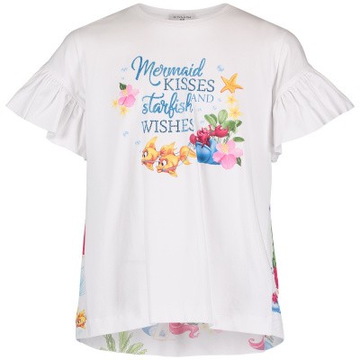 Afbeelding van MonnaLisa 113631PE kinder tuniek wit