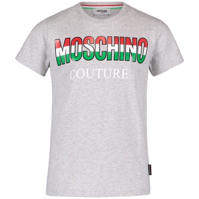 Afbeelding van Moschino HWM024 kinder t-shirt grijs
