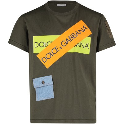 Afbeelding van Dolce & Gabbana L4JT9M kinder t-shirt army