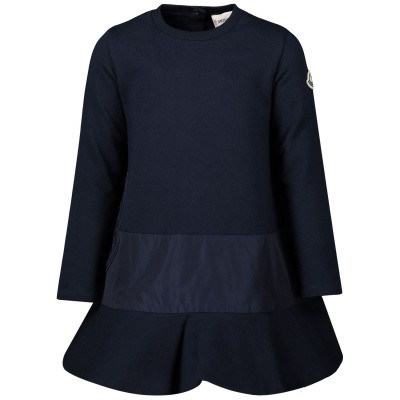 Moncler 8575550 babyjurkje navy Afbeelding van Moncler 8575550 babyjurkje navy