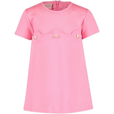 Afbeelding van Gucci 518796 babyjurkje roze