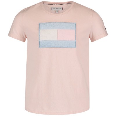 Afbeelding van Tommy Hilfiger KG0KG04082 kinder t-shirt licht roze