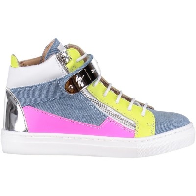 Afbeelding van Giuseppe Zanotti SBE8408001 kindersneakers jeans