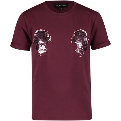 Afbeelding van Reinders REINDERS HEADLOGOS kinder t-shirt bordeaux