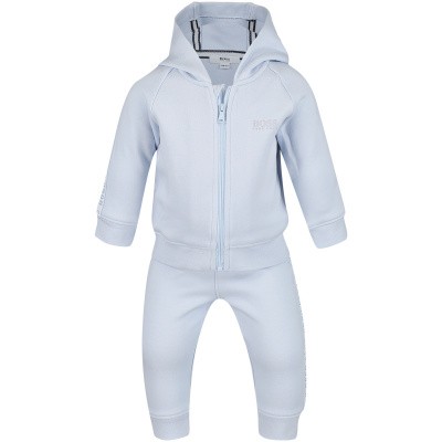 Afbeelding van Boss J98240 baby joggingpak licht blauw