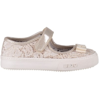 Afbeelding van Liu Jo L1A3 00682 kinder bandschoenen beige