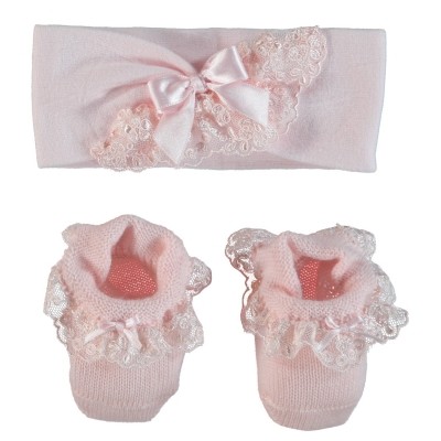 Afbeelding van La Perla 45139 48623 babysetje licht roze