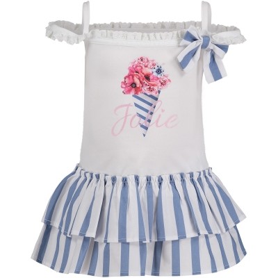Afbeelding van Lapin 81E3238 baby jurkje wit