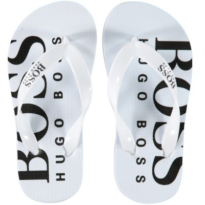 Afbeelding van Boss J29176 kinderslippers wit