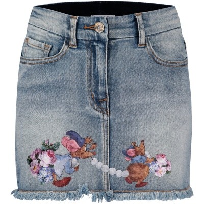 Afbeelding van MonnaLisa 192702SD kinderrokje jeans