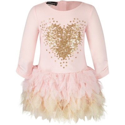 Afbeelding van Kate Mack 524B baby jurkje licht roze