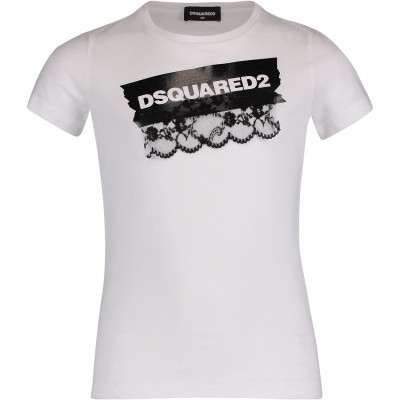 Afbeelding van Dsquared2 DQ03CM kinder t-shirt wit