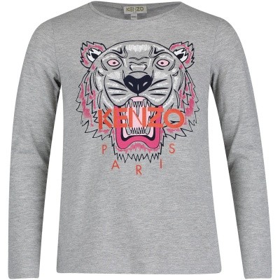 Afbeelding van Kenzo KM10038 kinder t-shirt grijs