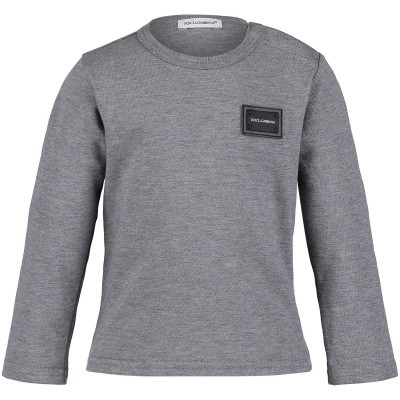 Afbeelding van Dolce & Gabbana L1JT7M G7OLK baby t-shirt grijs