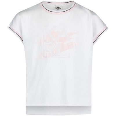 Afbeelding van Karl Lagerfeld Z15131 kinder t-shirt wit