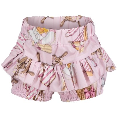 Afbeelding van MonnaLisa 311415 baby shorts licht roze