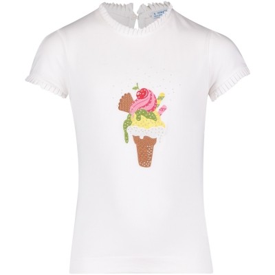 Afbeelding van Mayoral 3118 kinder t-shirt+vest geel