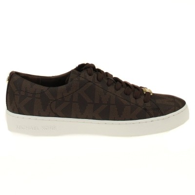 Afbeelding van Michael Kors EATONLACEUP dames sneaker bruin