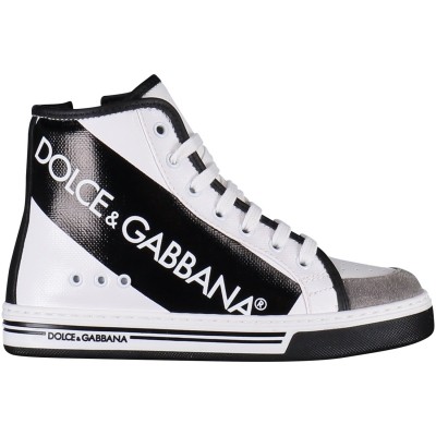 Afbeelding van Dolce & Gabbana DA0623 kindersneakers wit
