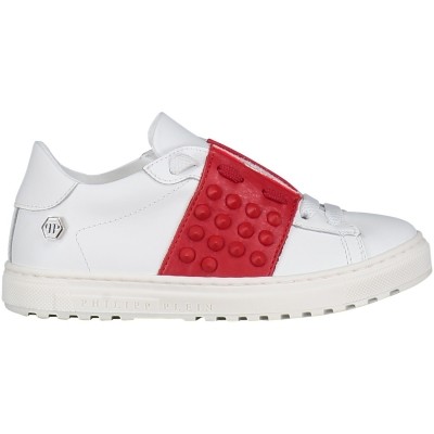 Afbeelding van Philipp Plein BSC0029 kindersneakers wit