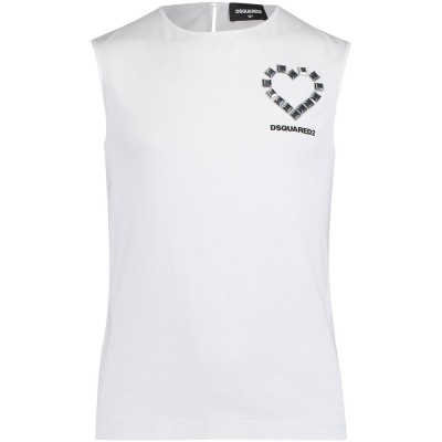 Afbeelding van Dsquared2 DQ02PV kinder t-shirt wit