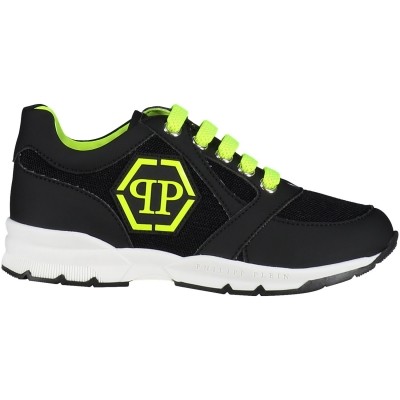Afbeelding van Philipp Plein BSC0031 kindersneakers zwart