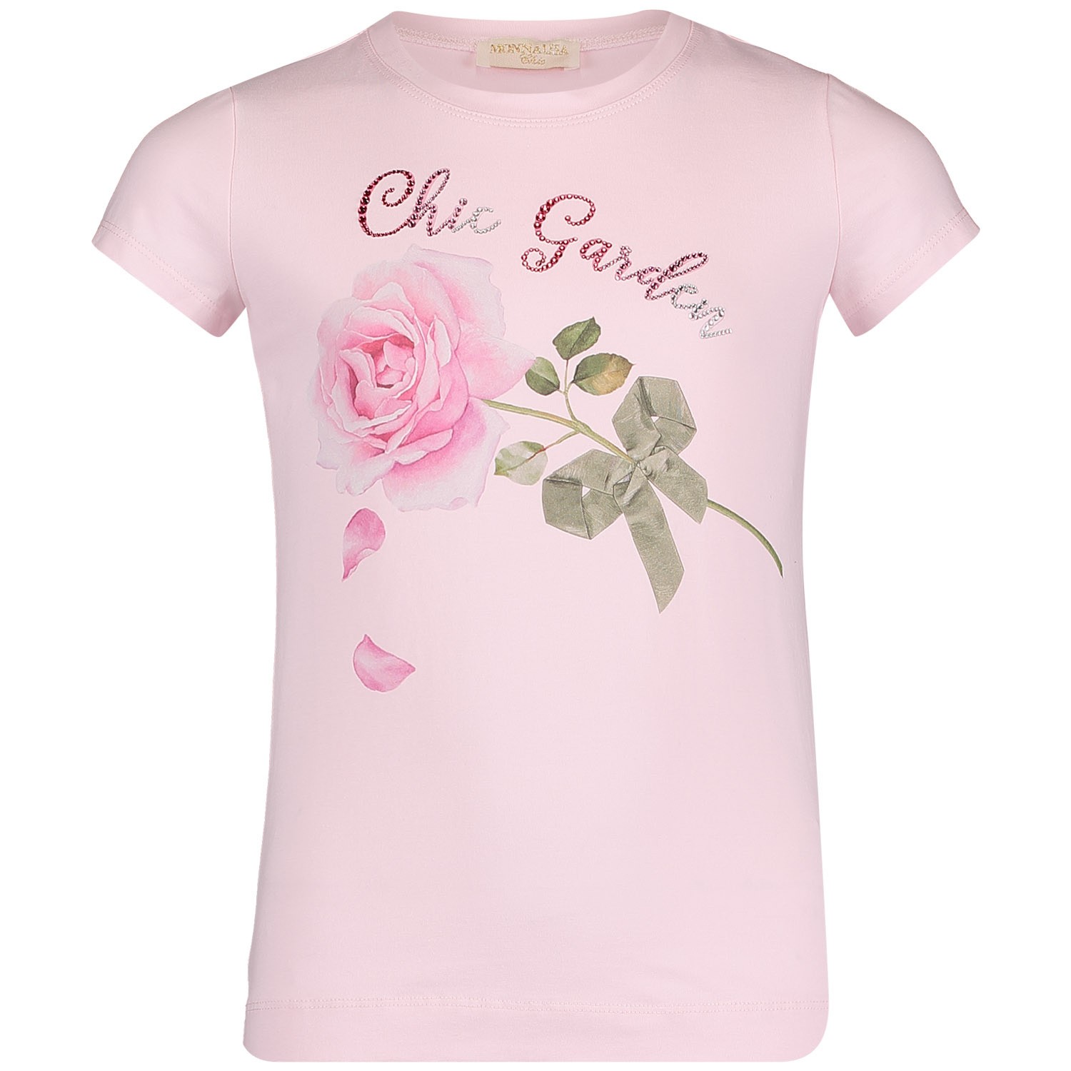 Monnalisa 793603S9 Kinder T Shirt Licht Roze monnalisa kopen in de aanbieding