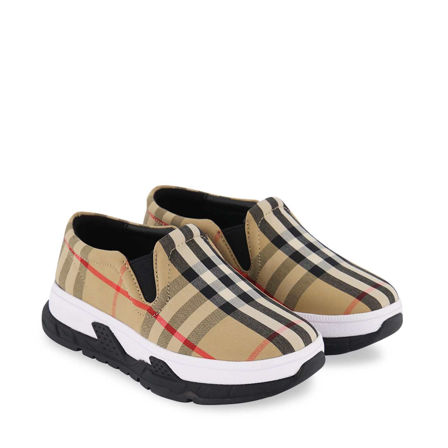 Burberry 8037072 unisex kindersneakers beige bij Coccinelle