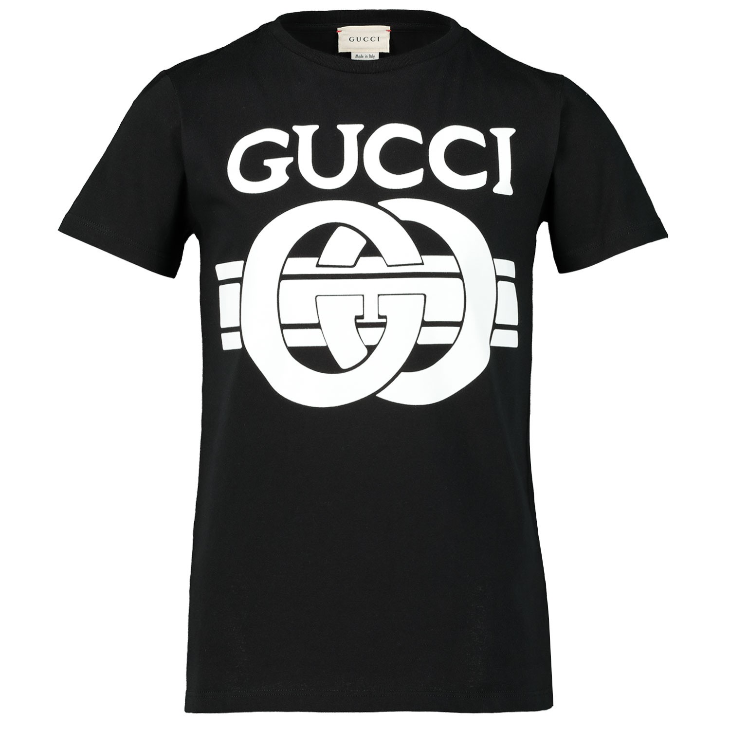 Gucci 547559 Xjahv Kinder T Shirt Zwart gucci kopen in de aanbieding