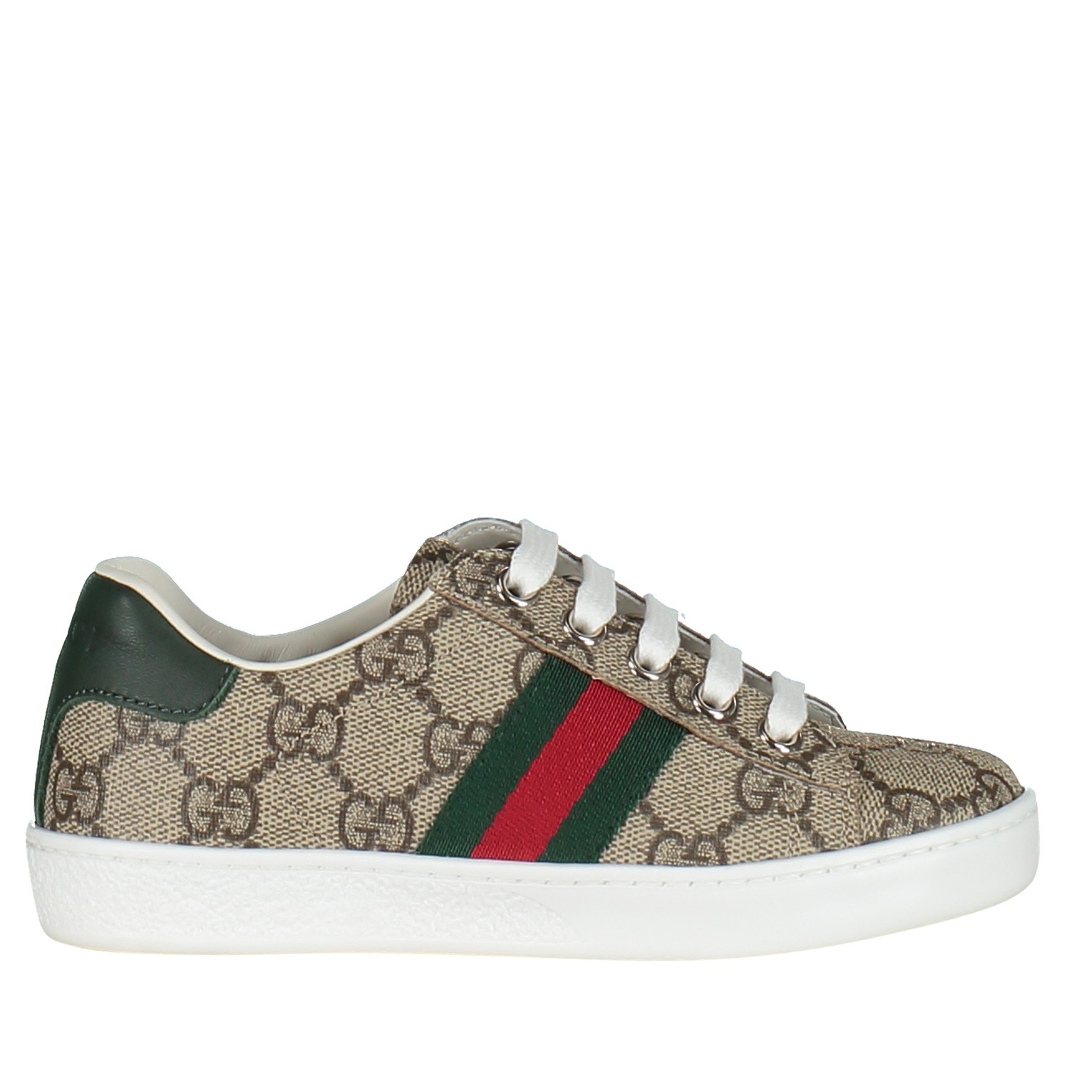 Gucci 433149 Kindersneakers Beige gucci kopen in de aanbieding