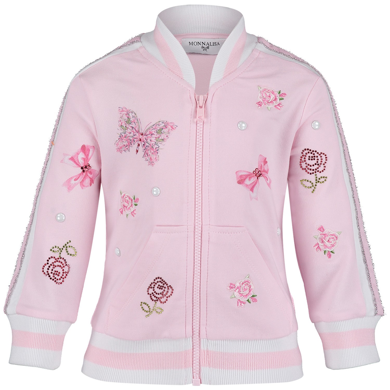 Monnalisa 393802R8 Baby Vest Licht Roze monnalisa kopen in de aanbieding