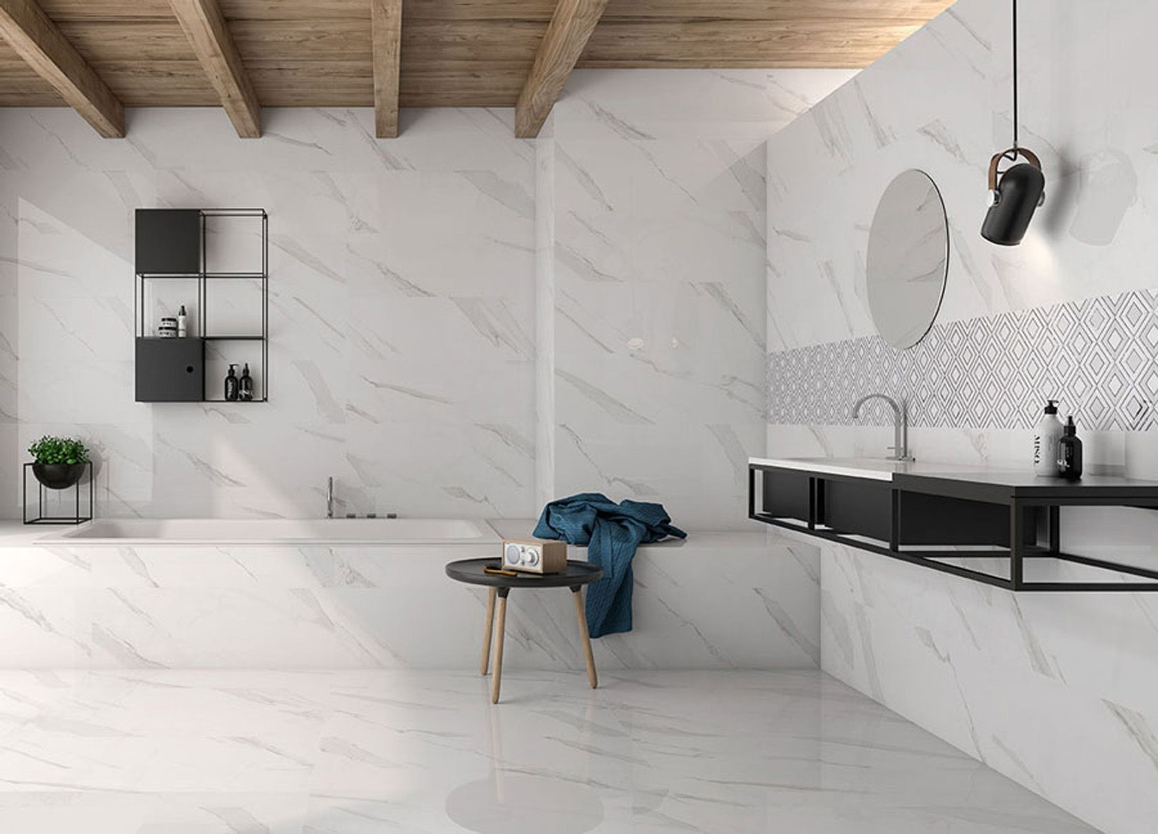 Geo Tiles Statuary Blanco 600x600 Hoogglans LXF1453 online kopen
