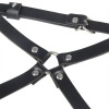 Subblime Leather Waist and Leg Harness Black