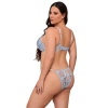 Subblime Flower Embroidered Bra & Panties Set Sky Blue L/XL