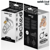 Addicted Toys Locked Silver Lock Metal Penis Cage Size S