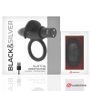 Black&Silver Burton Remote Control Penis Ring WatchMe