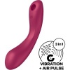 Satisfyer Curvy Trinity 1 Air Pulse Vibrator Red