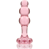 Model 1 Anal Plug Borosilicate Glass Pink 10.5 cm -o- 3 cm