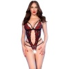 Chilirose CR 4889 Red Floral Teddy S/M