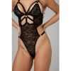Afbeelding van Christine - Exclusieve body met open kruis Giselle - Zwart