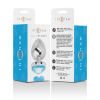 Aluminum Metal Anal Plug Blue Heart Size S