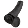 King Cock Realistic Dildo with Testicles, 38 cm, Black