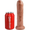 King Cock Uncut Realistic Penis 17.8cm Caramel