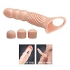 Textured Penis Sheath With Extenders