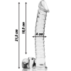 Nebula Series Model 23 Clear Glass Dildo 21.5cm