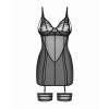 Afbeelding van Obsessive - Nuites Chemise - Zwart