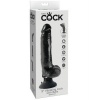 King Cock 23 cm with Balls Vibrator Black