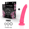 Delta Club Harness + Dildo Pink Silicone 17 CM