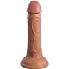 King Cock Elite Vibrating Silicone Dildo 15.2 CM Caramel